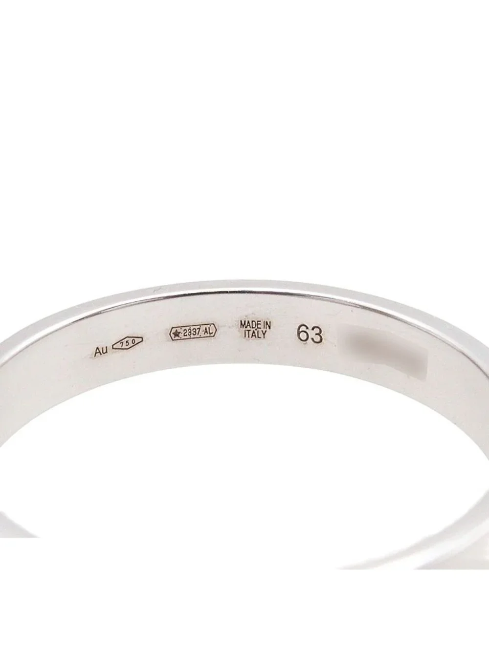 Bvlgari White Gold 18K B.Zero1 Essential Band 63 Ring